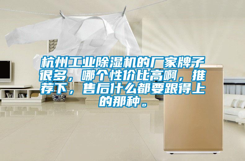 杭州工業(yè)除濕機的廠家牌子很多，哪個性價比高啊，推薦下，售后什么都要跟得上的那種。
