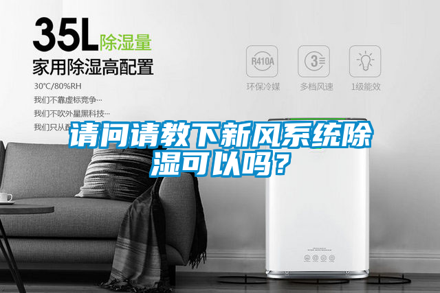 請(qǐng)問請(qǐng)教下新風(fēng)系統(tǒng)除濕可以嗎？