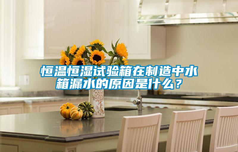 恒溫恒濕試驗箱在制造中水箱漏水的原因是什么？