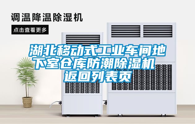 湖北移動(dòng)式工業(yè)車間地下室倉庫防潮除濕機(jī) 返回列表頁