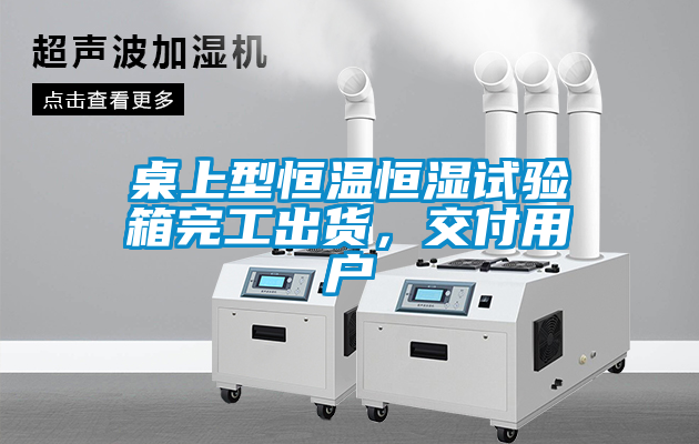 桌上型恒溫恒濕試驗箱完工出貨，交付用戶