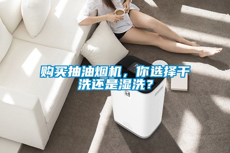 購買抽油煙機，你選擇干洗還是濕洗？