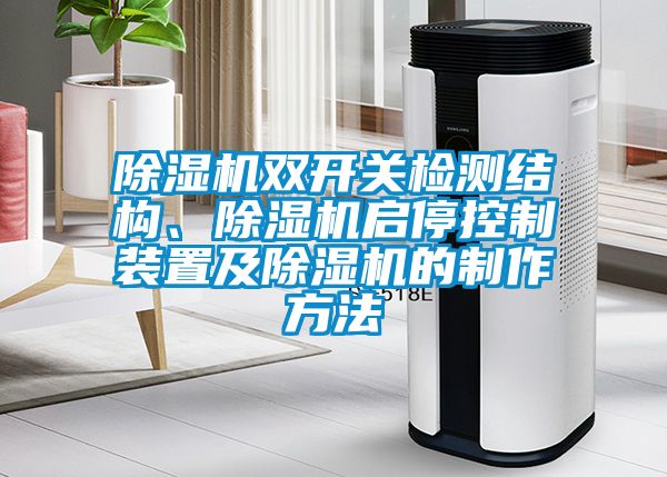 除濕機(jī)雙開關(guān)檢測結(jié)構(gòu)、除濕機(jī)啟停控制裝置及除濕機(jī)的制作方法