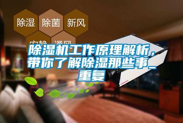 除濕機工作原理解析，帶你了解除濕那些事_重復(fù)