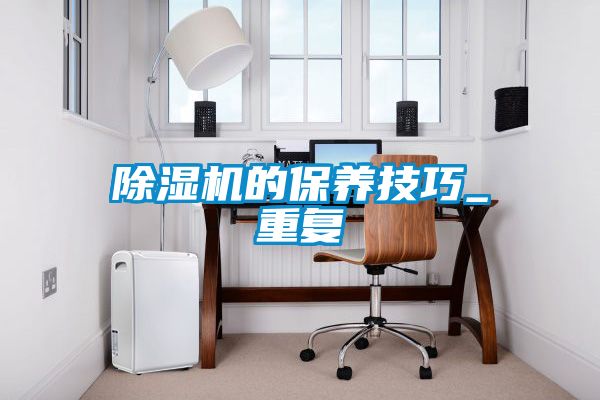 除濕機的保養(yǎng)技巧_重復