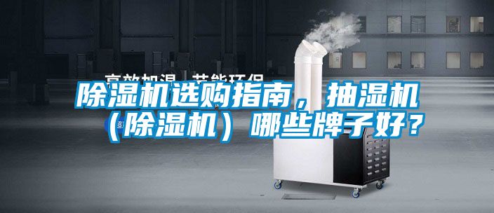 除濕機選購指南，抽濕機（除濕機）哪些牌子好？