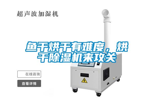 魚干烘干有難度，烘干除濕機來攻關
